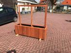 Bloembakken Hardhout trellis | Hardhouten bloembakken opmaat, 100 cm of meer, Rond, Ophalen of Verzenden, Hout