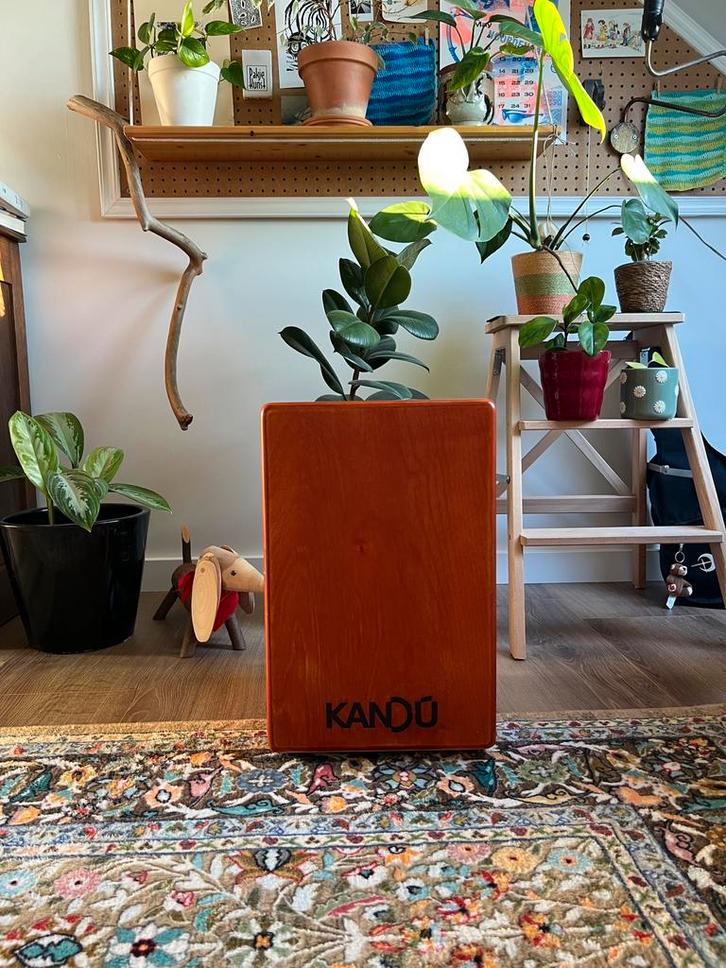 Kandú Cajon Flame Wild, Muziek en Instrumenten, Percussie, Zo goed als nieuw, Overige soorten, Ophalen