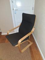 Zwarte IKEA POÄNG fauteuil - nette conditie, Ophalen, Zo goed als nieuw, Stof, 50 tot 75 cm