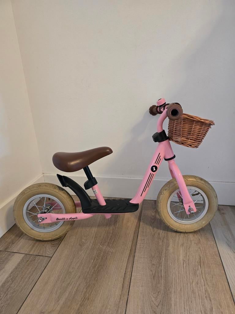 Bandits and Angels starter retro roze, Kinderen en Baby's, Speelgoed | Buiten | Voertuigen en Loopfietsen, Gebruikt, Loopfiets