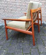 Deense Arne Vodder vintage jaren 60 teak tweezits bank, Huis en Inrichting, Ophalen, Hout, Minder dan 75 cm, Tweepersoons