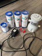 Zwembadpomp met 7 nieuwe filters, Ophalen of Verzenden, Zo goed als nieuw