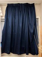 Donkerblauwe Verduisterende Overgordijn - 198x121 cm, Huis en Inrichting, Stoffering | Gordijnen en Lamellen, 100 tot 150 cm, Blauw