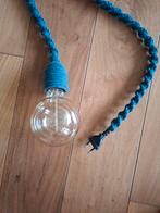 Draadlamp aan macrame touw., Ophalen of Verzenden, Zo goed als nieuw