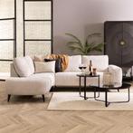 Hoekziteiland Florence (Teddy light gray), Huis en Inrichting, Banken | Bankstellen, Ophalen, 250 tot 300 cm, Hoekbank, Zo goed als nieuw