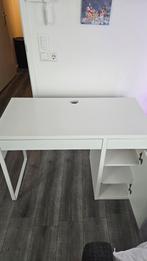 IKEA MICKE Bureau - Wit, 105x50 cm, Huis en Inrichting, Bureaus, Ophalen, Gebruikt