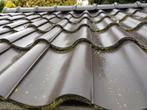 Monier gebakken pannen., Doe-het-zelf en Verbouw, Dakpannen en Dakbedekking, Ophalen, Steen of Klei, Zwart, Zo goed als nieuw