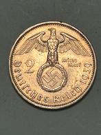 2 reichsmark munt 1939 WO2 Duitsland zilver, Verzenden