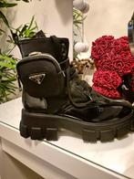 Prada Monolith Combat Boots | Maat 40, Prada, Zwart, Lage of Enkellaarzen, Nieuw