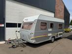 Dethleffs Camper Lifestyle 450 DB + mover + voortent, Caravans en Kamperen, Caravans, Rondzit, Schokbreker, Bedrijf, 750 - 1000 kg
