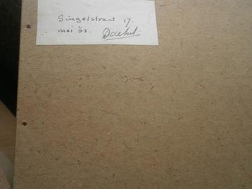 Middelburg, Singelstraat 17 Mooie tekening/aquarel Huis beschikbaar voor biedingen