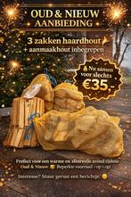 Haardhout pakket voor vuurkorf, Minder dan 3 m³, Ophalen, Overige houtsoorten, Blokken