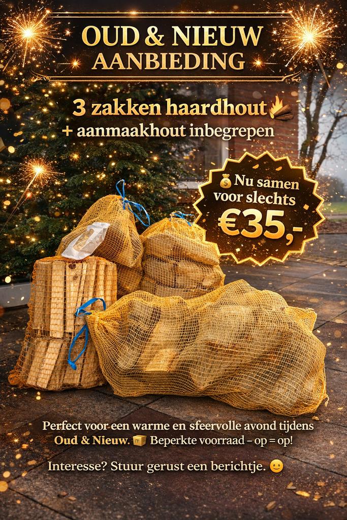 Haardhout pakket voor vuurkorf, Tuin en Terras, Haardhout, Blokken, Overige houtsoorten, Minder dan 3 m³, Ophalen