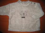 Teddie-truitje, 80, met beer, beige, Kinderen en Baby's, Babykleding | Maat 80, Ophalen of Verzenden, Zo goed als nieuw, Jongetje