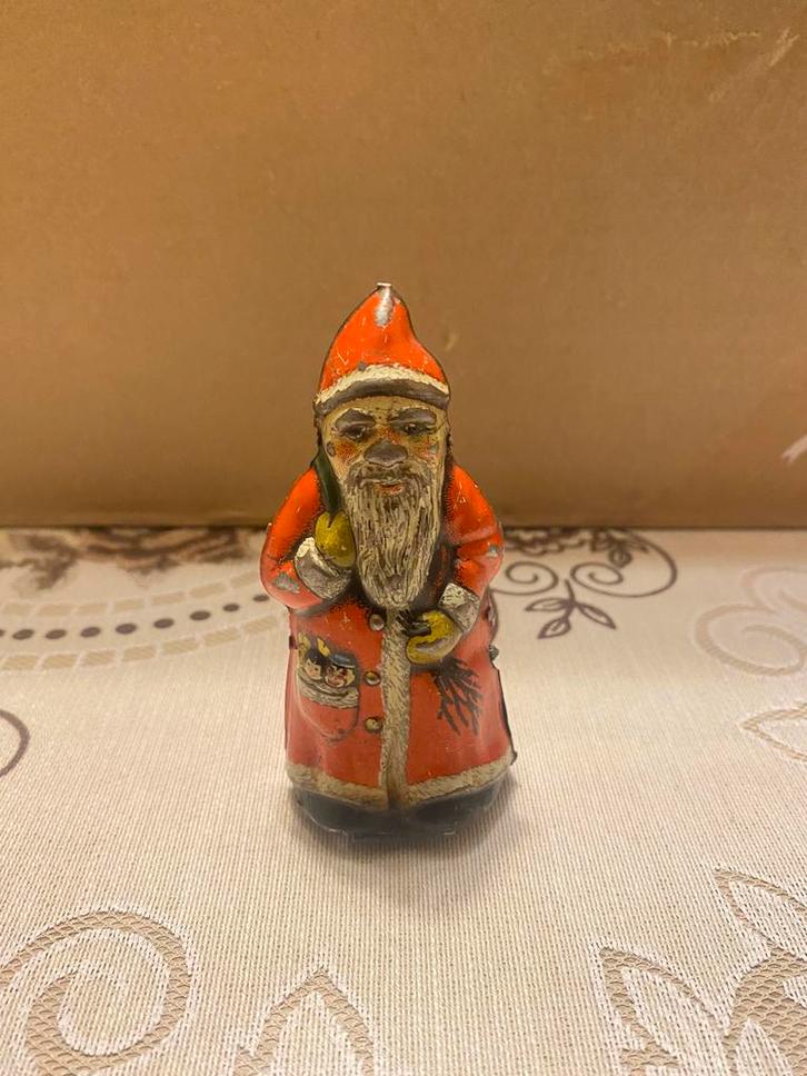 Kerst man van Arnold metaal 10 cm hoog met sleutel, Antiek en Kunst, Antiek | Speelgoed, Ophalen of Verzenden