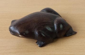 Kikker - Hard Hout - vintage beschikbaar voor biedingen