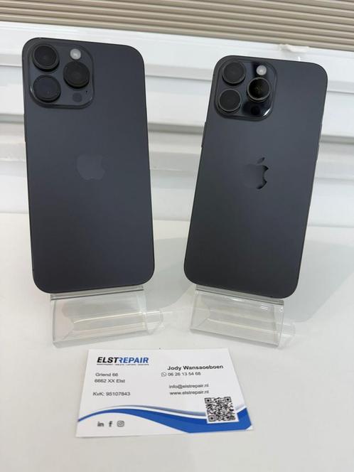 iPhone 15 Pro Max 256GB Black – ZGAN – 1 jaar garantie!, Telecommunicatie, Mobiele telefoons | Apple iPhone, Zo goed als nieuw
