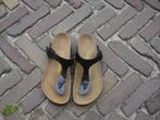 GRATIS VERZENDEN NIEUWE ZWARTE GIZEH BIRKENSTOCKS MT 37, Slippers, Verzenden, Zwart, Nieuw