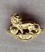 SGF Zweden Gymnastiek bond broche Leeuw, Verzamelen, Speldjes, Pins en Buttons, Gebruikt, Niet vindbaar, Niet vindbaar, Speldje of Pin