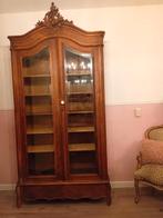 Barok Queen Ann kuif Kast met geslepen glas, Antiek en Kunst, Ophalen