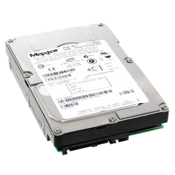8J147S0 Maxtor Atlas 10K V M8033 Dell 0M8033 146GB SAS 3.5", Computers en Software, Harde schijven, Gebruikt, Desktop, SAS, Verzenden