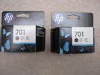 2 nieuwe cartridges 701 zwart in dichte doosjes, Computers en Software, Nieuw, Cartridge, HP Hewlett Packard, Ophalen of Verzenden