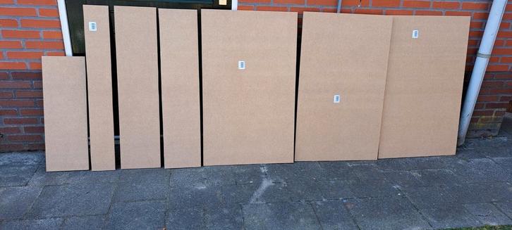 Mdf platen 100 bij 61 cm en verschillende andere breedtes., Doe-het-zelf en Verbouw, Platen en Panelen, Gebruikt, Overige materialen