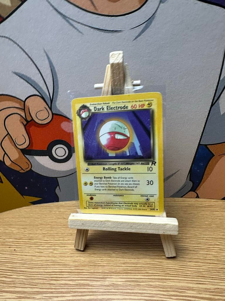 Dark Electrode Pokémon kaart 34/82 (1995), Verzenden, Gebruikt, Losse kaart