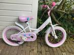 16 inch roze witte fiets, Fietsen en Brommers, Fietsen | Kinderfietsjes, Ophalen, Gebruikt, 16 tot 20 inch, 2Cycle Cruiser
