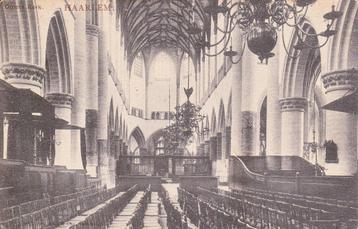 00244 Haarlem - Interieur Groote kerk - gel. 1907 beschikbaar voor biedingen