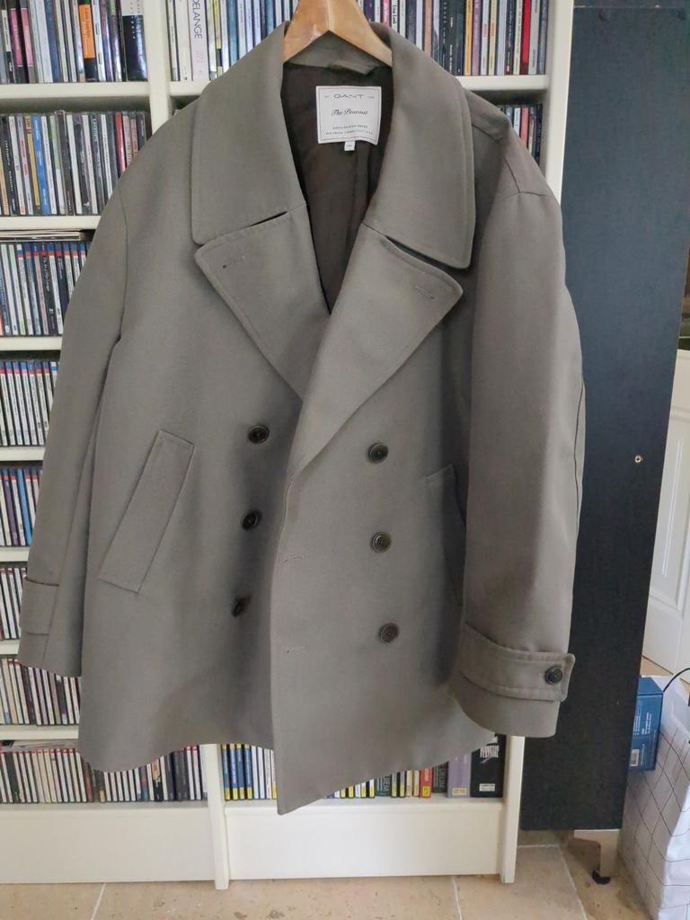 Gant Peacoat Jas - Maat XXL - Zo goed als nieuw, Beige, Maat 56/58 (XL), Ophalen of Verzenden, Zo goed als nieuw