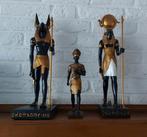 Egyptische goden en een farao amenhotep II, Antiek en Kunst, Kunst | Beelden en Houtsnijwerken, Ophalen of Verzenden