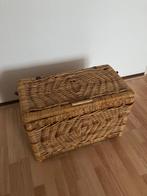 Rieten opbergmand met deksel, Ophalen, Gebruikt, Mand, Riet