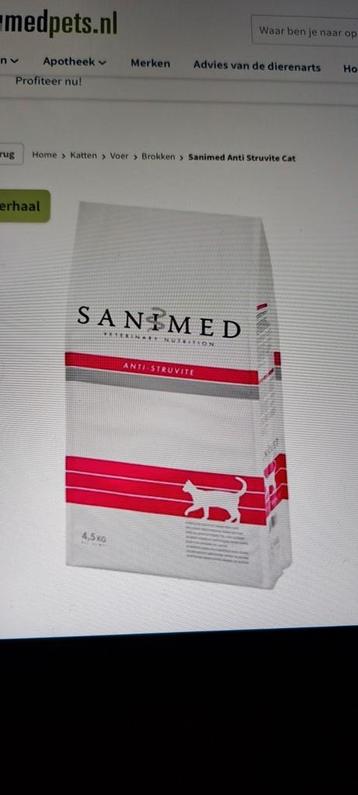 Sanimed Dieetvoeding kat/
Speciaal dieetAnti Struviet
 beschikbaar voor biedingen