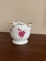 Herend Hungary cachepot bloempot antiek porselein handpaint, Antiek en Kunst, Ophalen of Verzenden