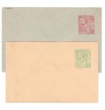 MONACO 2 enveloppen ongelopen 5 ct en 15 ct., Ophalen of Verzenden, Monaco