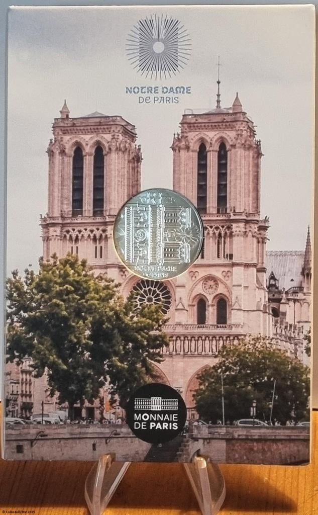 Frankrijk 10 euro 2025 "Notre Dame", Zilver, Proof met COA