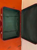 Vintage Rode Memorabel Reiskoffer - 70 cm, Ophalen, Gebruikt, 45 tot 55 cm, Slot