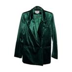 Ambika | Blazer velvet groen | Maat S, Verzenden, Nieuw, Maat 36 (S), Groen
