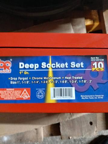 Doppenset - Deep Socket Set 10-delig beschikbaar voor biedingen