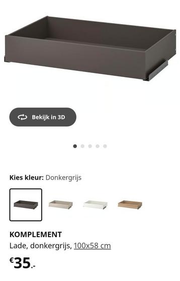 ikea pax lades nieuw 100x58 - afbeelding 1