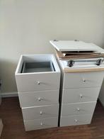 4 lade blokken Ikea Billy en 4 deursystemen, 200 cm of meer, Zo goed als nieuw, 25 tot 50 cm, 50 tot 100 cm