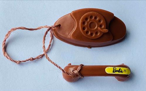 HTF telefoon van 1972 Busy Barbie,met Barbie Sticker!, Verzamelen, Poppen, Zo goed als nieuw, Ophalen of Verzenden