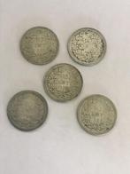 TE KOOP 5 X 10 CENT ZILVER, Postzegels en Munten, Munten | Nederland, Zilver, Koningin Wilhelmina, 10 cent, Ophalen of Verzenden