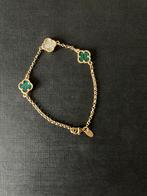 14 karaat Van Cleef set, Ophalen of Verzenden, Zo goed als nieuw, Groen, Goud