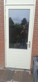 2 tuindeuren & 1 voordeur, Doe-het-zelf en Verbouw, Deuren en Horren, Ophalen, Gebruikt, 80 tot 100 cm, 215 cm of meer