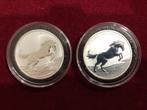 1oz zilver “Australian Brumby 2021” Perth Mint, Ophalen of Verzenden, Losse munt, Zilver