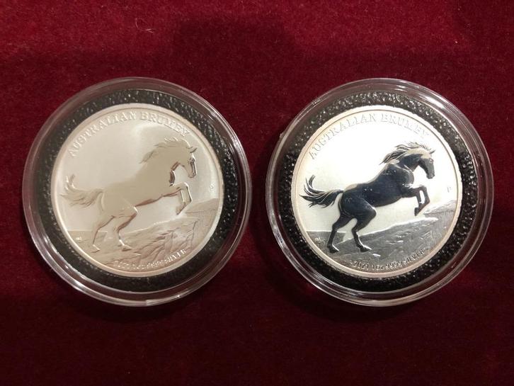 1oz zilver “Australian Brumby 2021” Perth Mint, Postzegels en Munten, Munten | Oceanië, Losse munt, Zilver, Ophalen of Verzenden