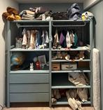 Blauwgrijze Open Kledingkast - 179x175x50 cm, Huis en Inrichting, Ophalen, 50 tot 100 cm, Zo goed als nieuw, Met lade(s)