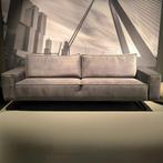House of Dutchz 3-Zitsbank Dutchz 109 Grijs Stof, Ophalen, 75 tot 100 cm, Rechte bank, 200 tot 250 cm